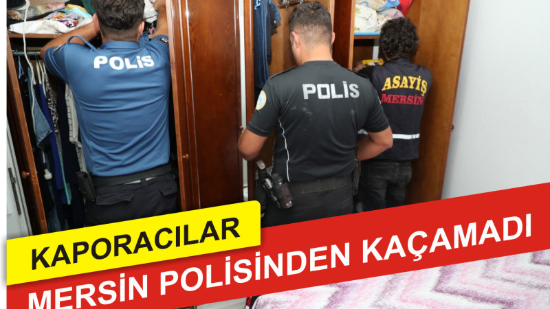 DOLANDIRICILAR MERSİN POLİSİNDEN KAÇAMADI