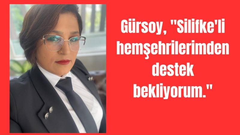 Gürsoy, Silifke'li hemşehrilerimden destek bekliyorum. 